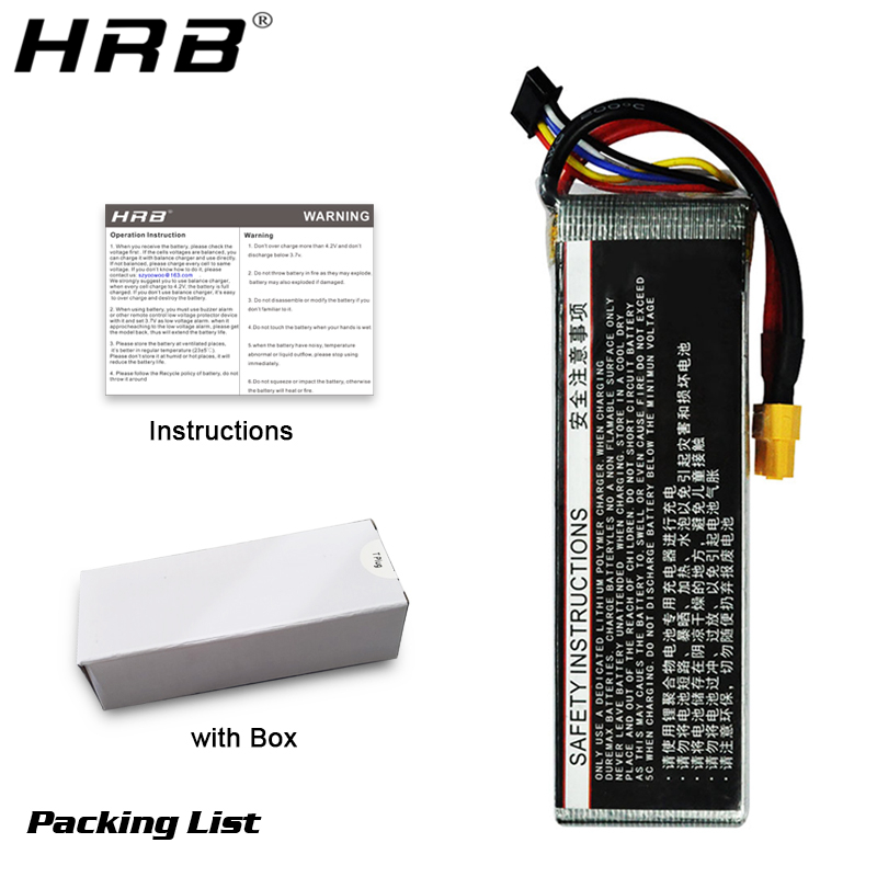 HRB Lithium Battery 4S 14.8V 5 - 4S Lipo Battery 14.8V 6000Mah 评论和价格
